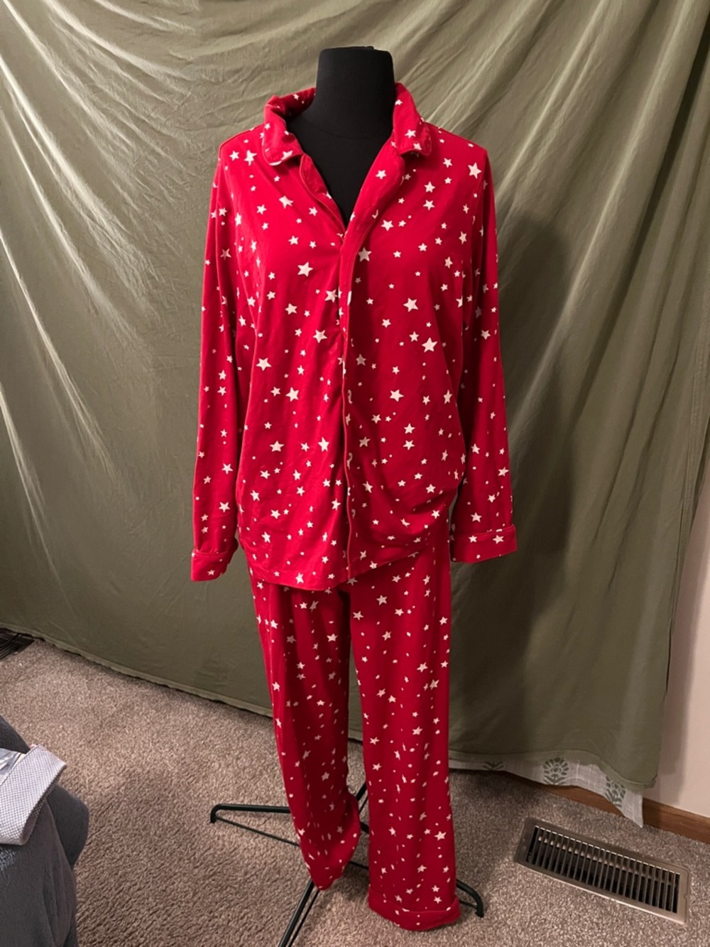 Women’s pottery barn, two-piece pajamas set